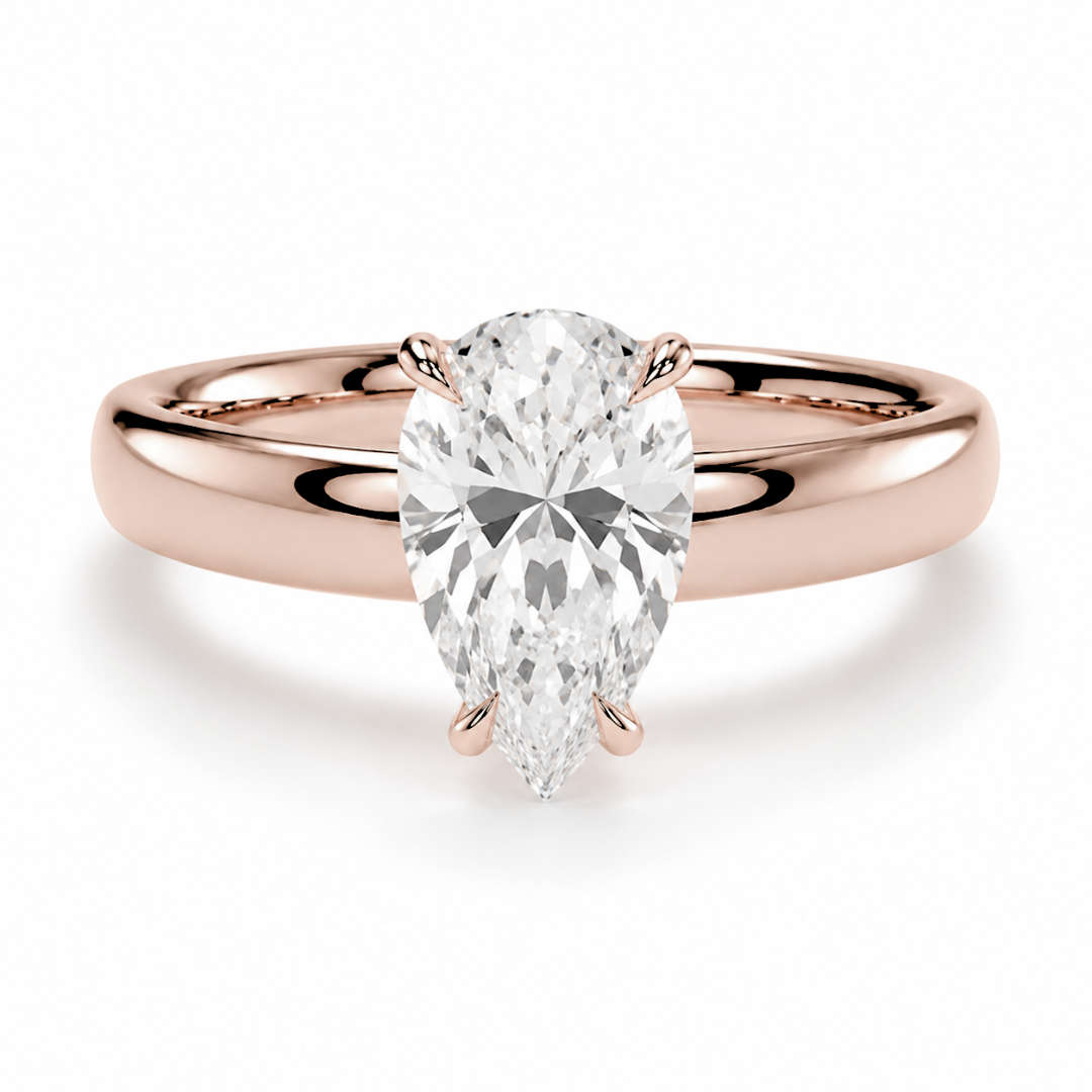 Pear Diamond, Cigar Band Setting