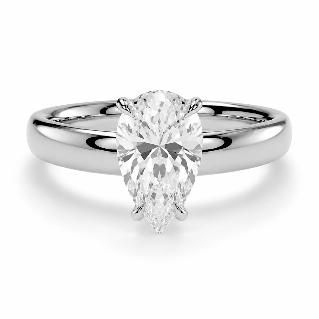 Pear Diamond, Cigar Band Setting