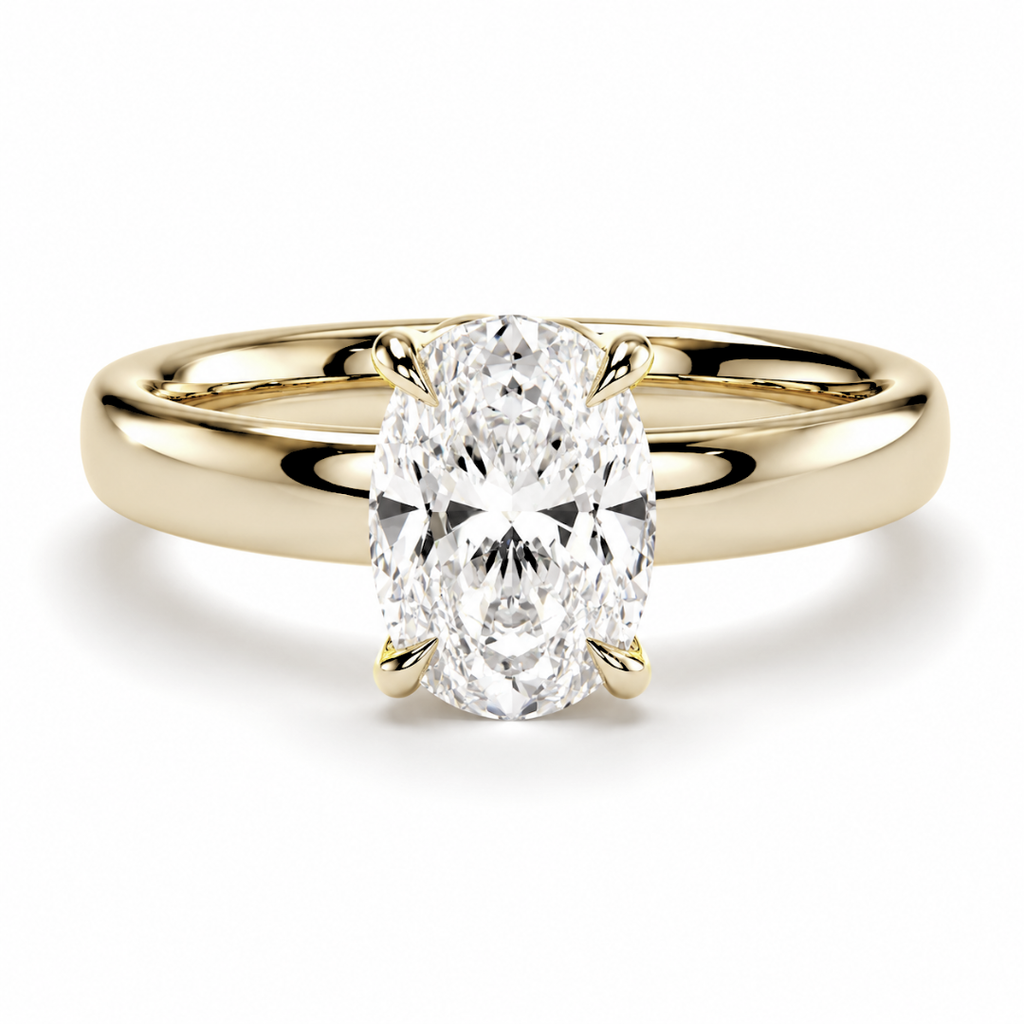 Elongated Cushion Diamond, Cigar Band Setting