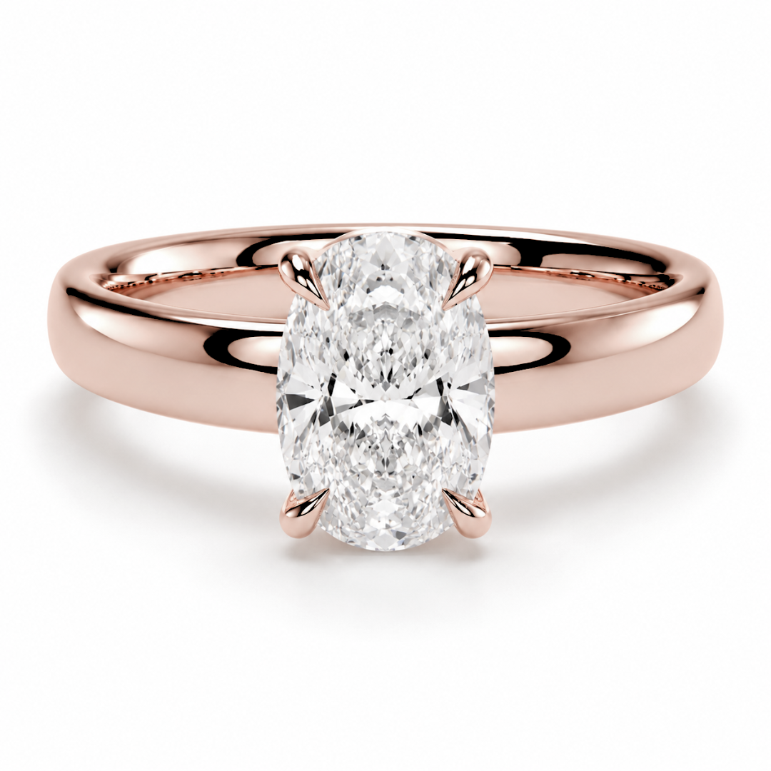 Elongated Cushion Diamond, Cigar Band Setting