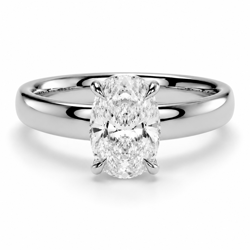 Elongated Cushion Diamond, Cigar Band Setting