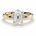 Hexagonal Diamond, Cigar Band Setting