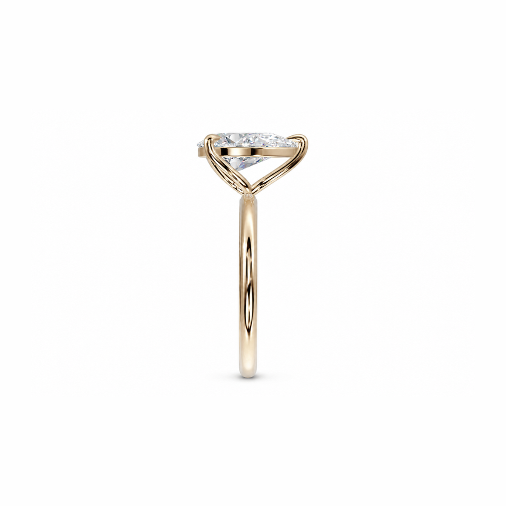 Pear Diamond, High Profile Tulip Setting