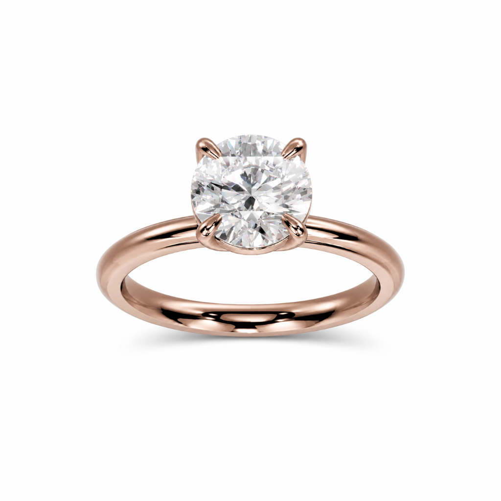 Round Diamond, High Profile Tulip Setting