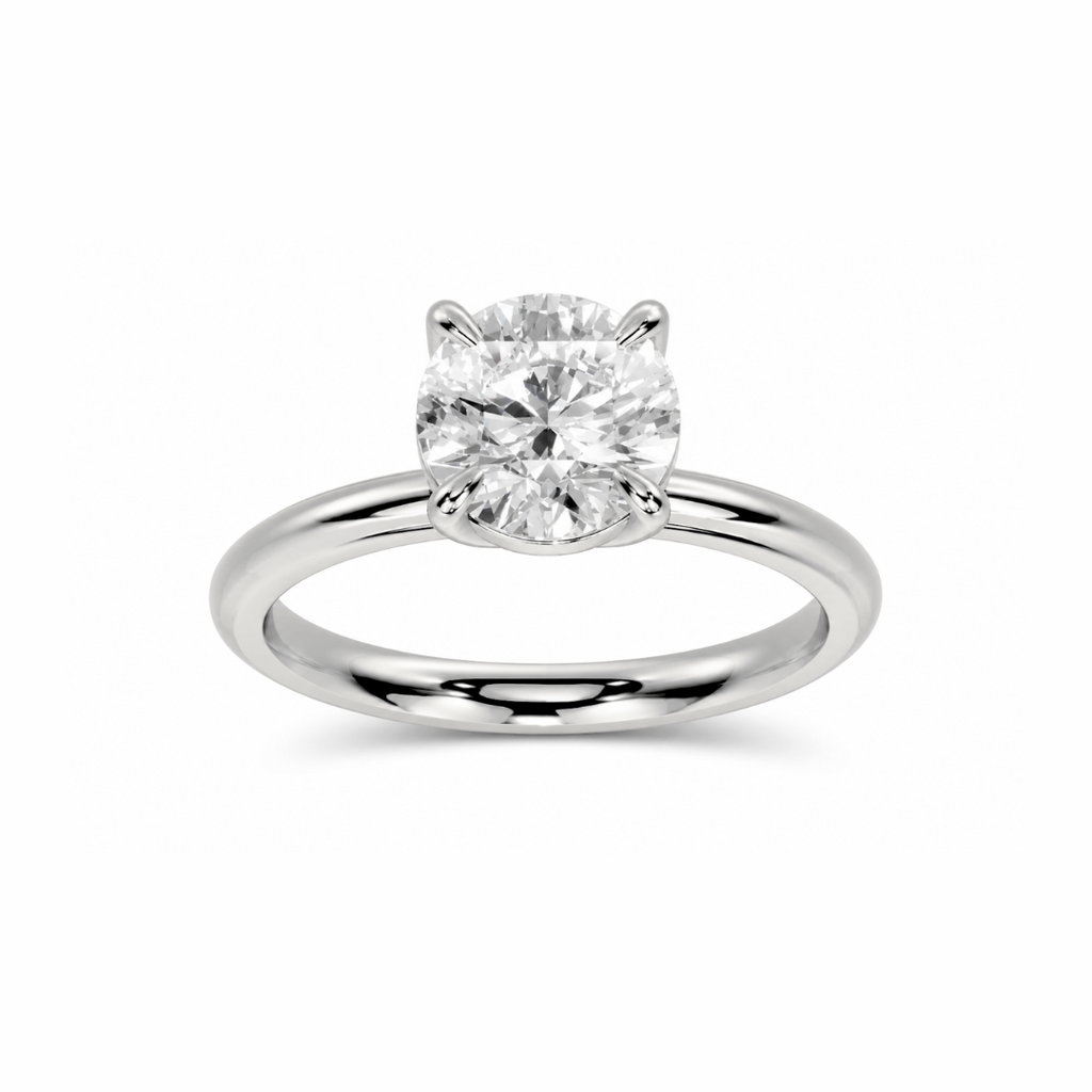 Round Diamond, High Profile Tulip Setting
