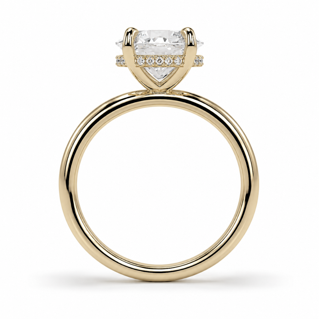 Oval Diamond, Cigar Band Setting