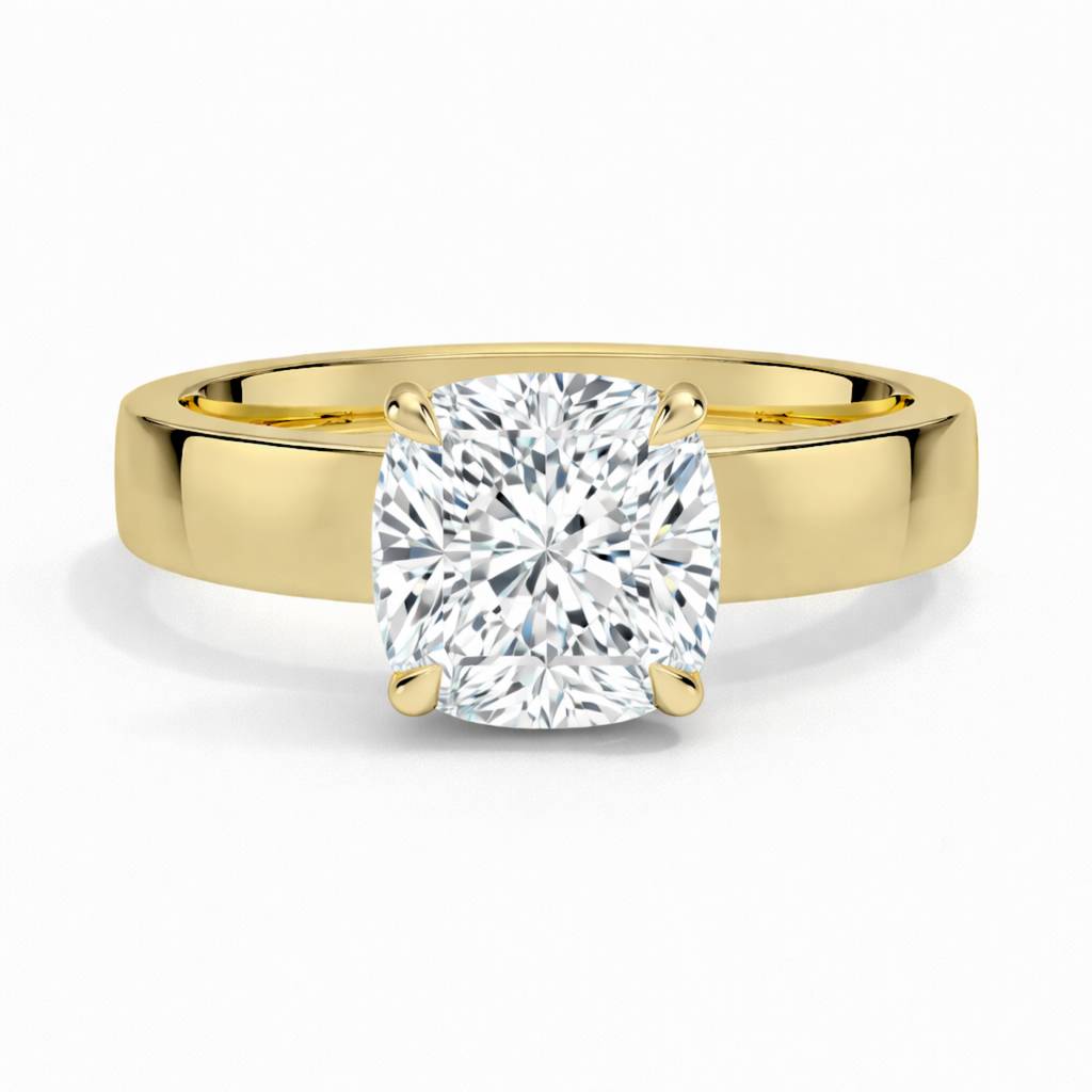 4mm Cigar band with Claw Prongs