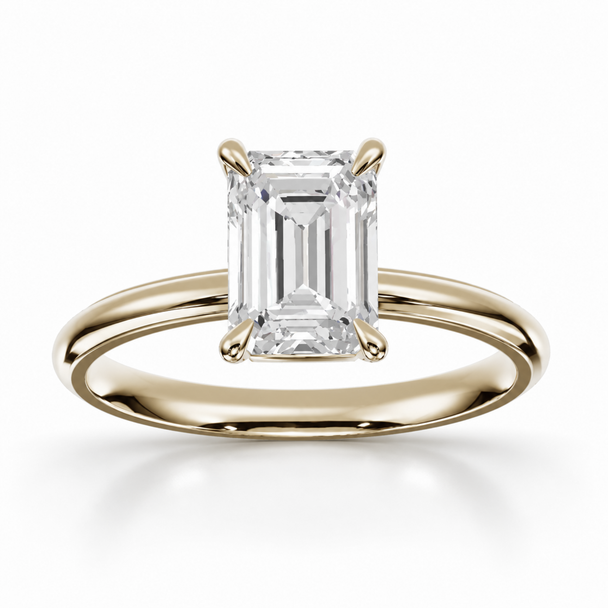 Emerald Diamond, High Profile Claw Prong