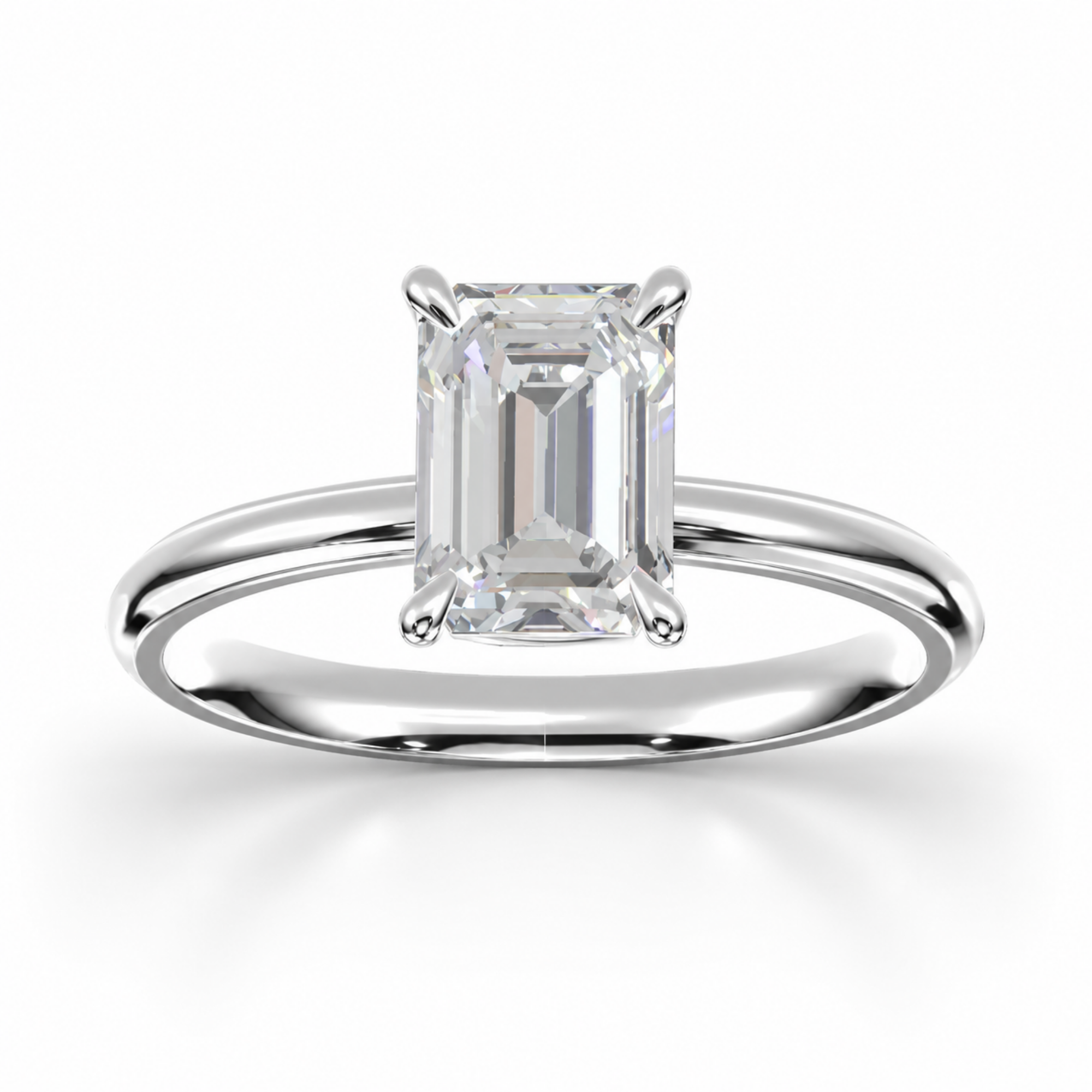 Emerald Diamond, High Profile Claw Prong