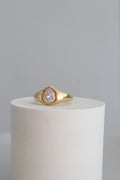 Pear Signet Ring