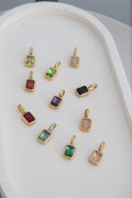 Emerald Cut Cubic Pendant