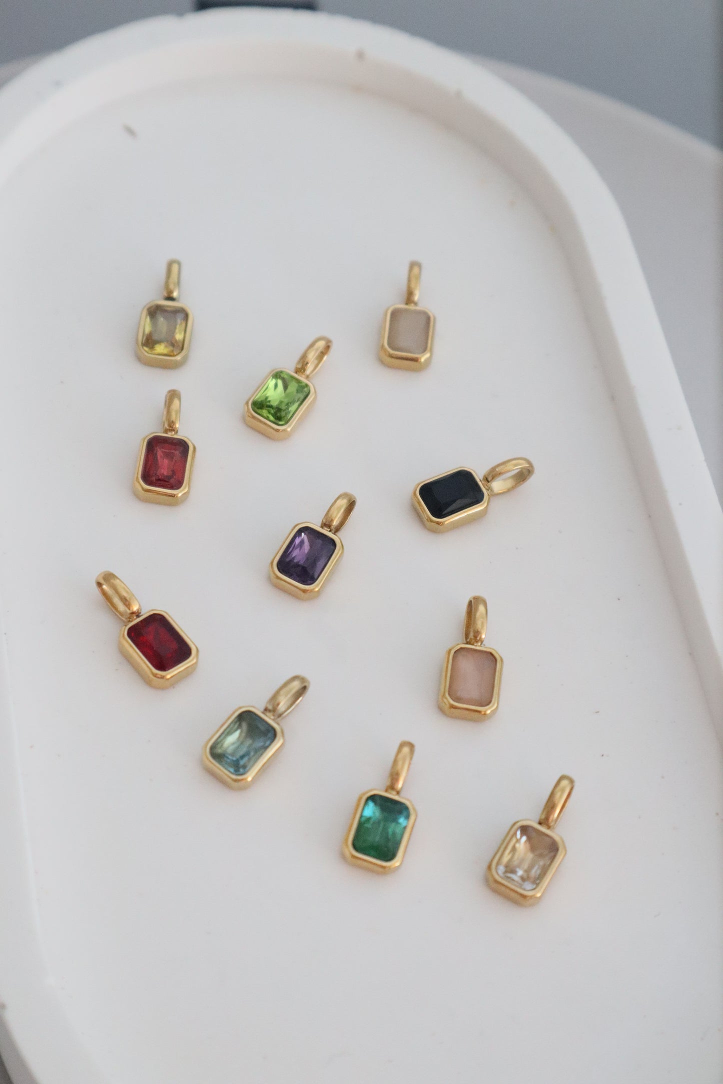 Emerald Cut Cubic Pendant