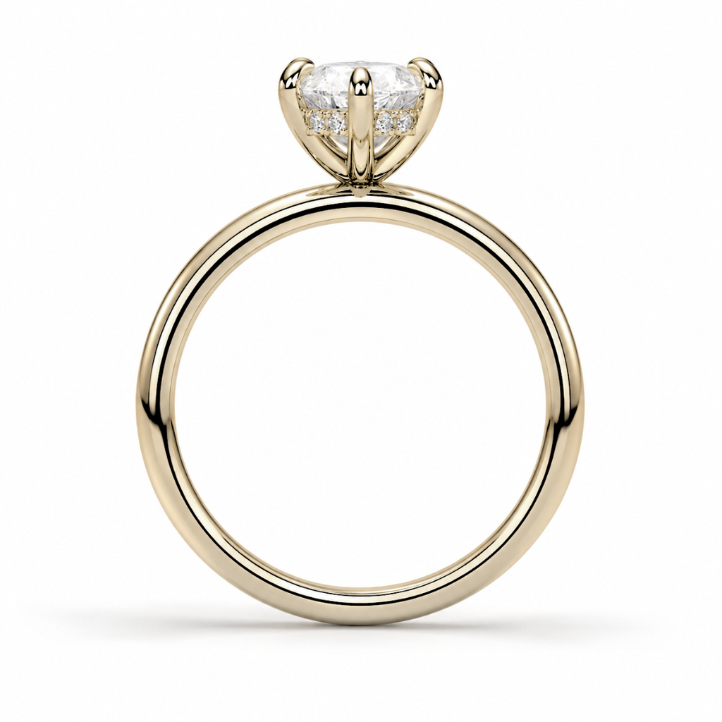 Hexagonal Diamond, Cigar Band Setting