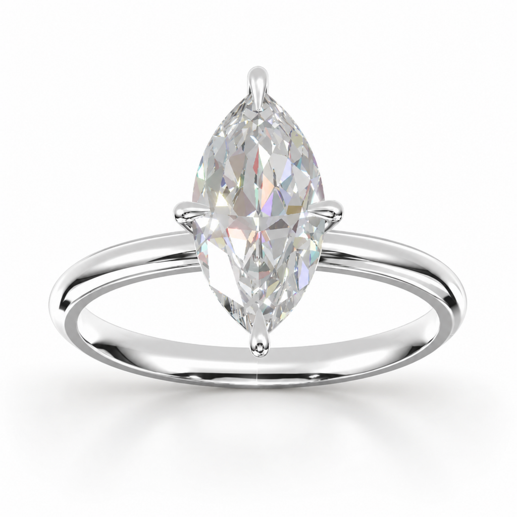 Marquise Diamond, High Profile Claw Prong