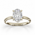 Oval Diamond, High Profile Claw Prong
