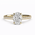 Half Pavé with Hidden Halo Setting