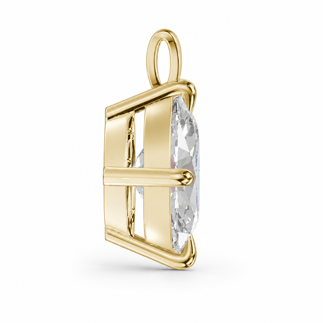 Oval Solitaire Pendant