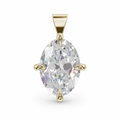 Oval Solitaire Pendant
