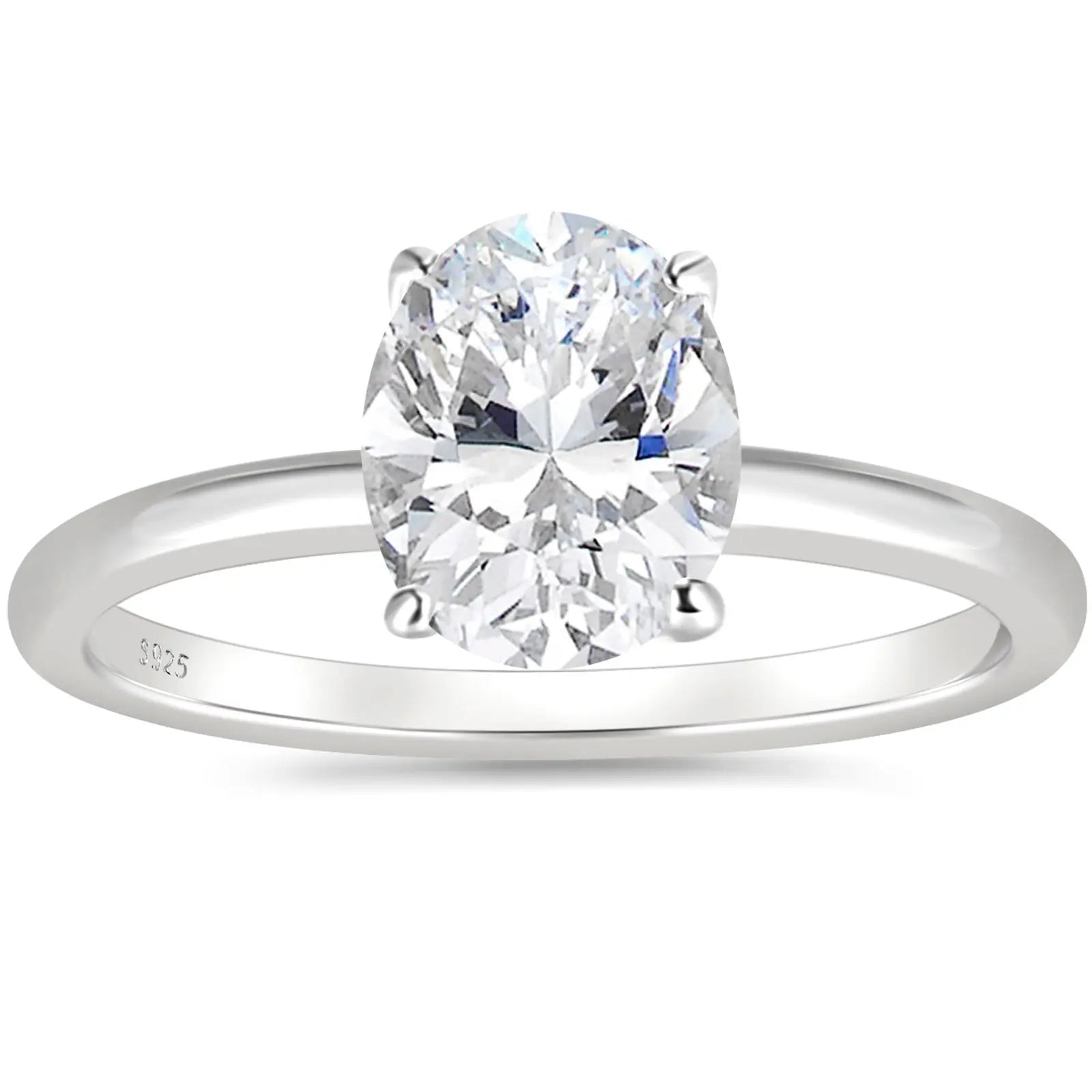 Oval Solitaire Ring