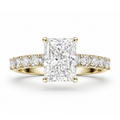 Radiant Diamond, 3mm Half Eternity Setting