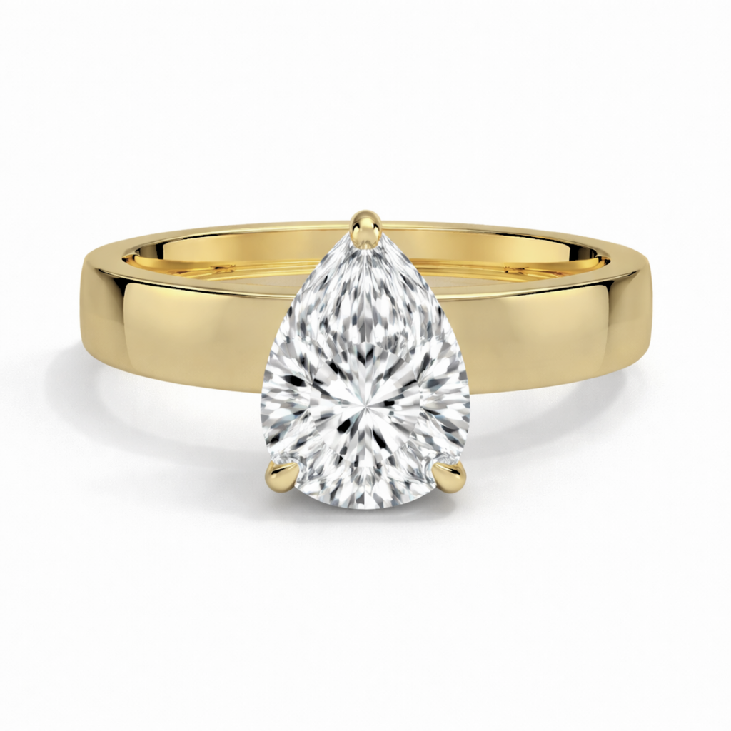 4mm Cigar band with Claw Prongs