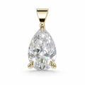 Pear Solitaire Pendant