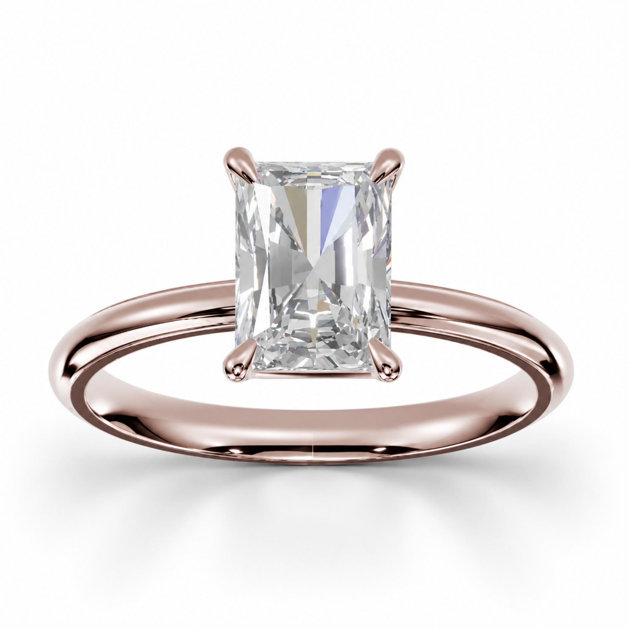 Radiant Diamond, High Profile Claw Prong