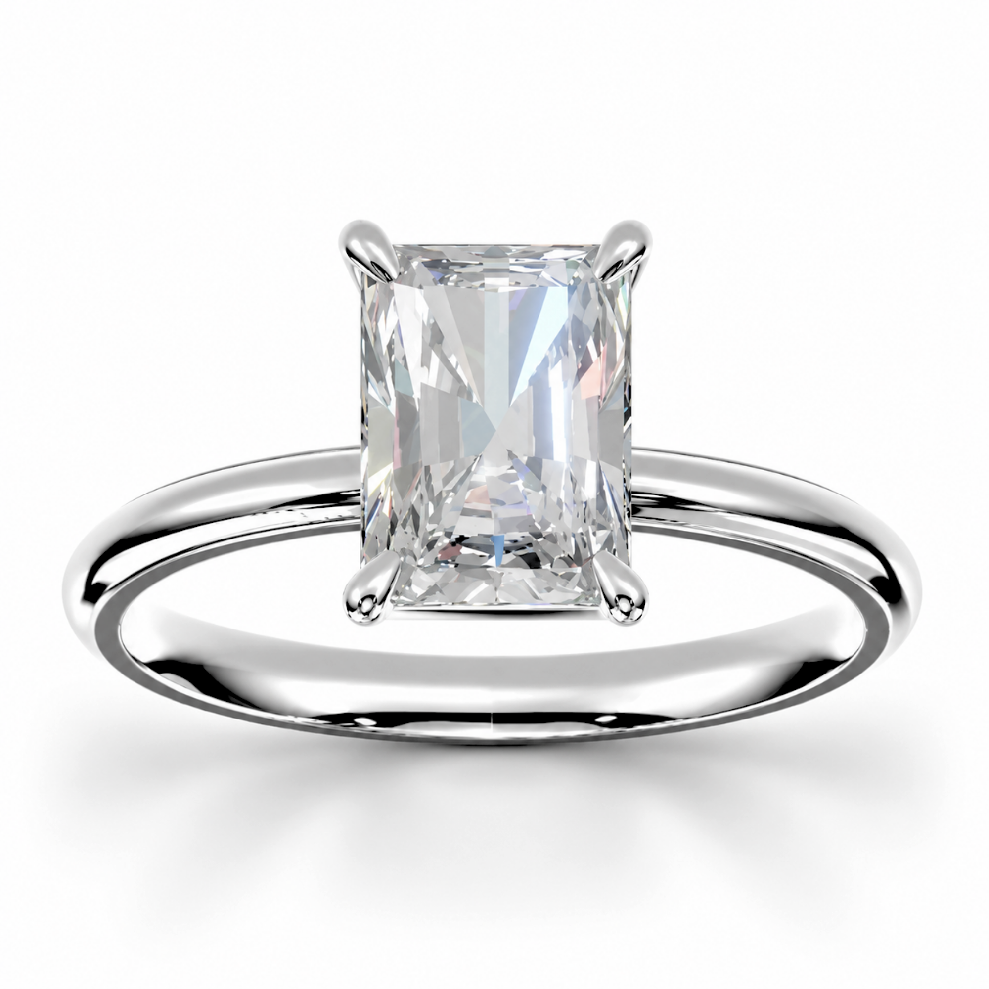 Radiant Diamond, High Profile Claw Prong