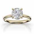 Round Diamond, High Profile Claw Prong