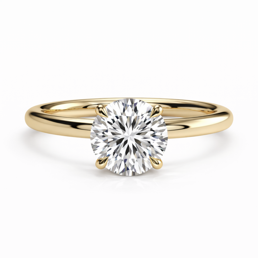 High-Profile Claw Prong Solitaire