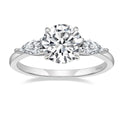 Round Three-Stone Ring