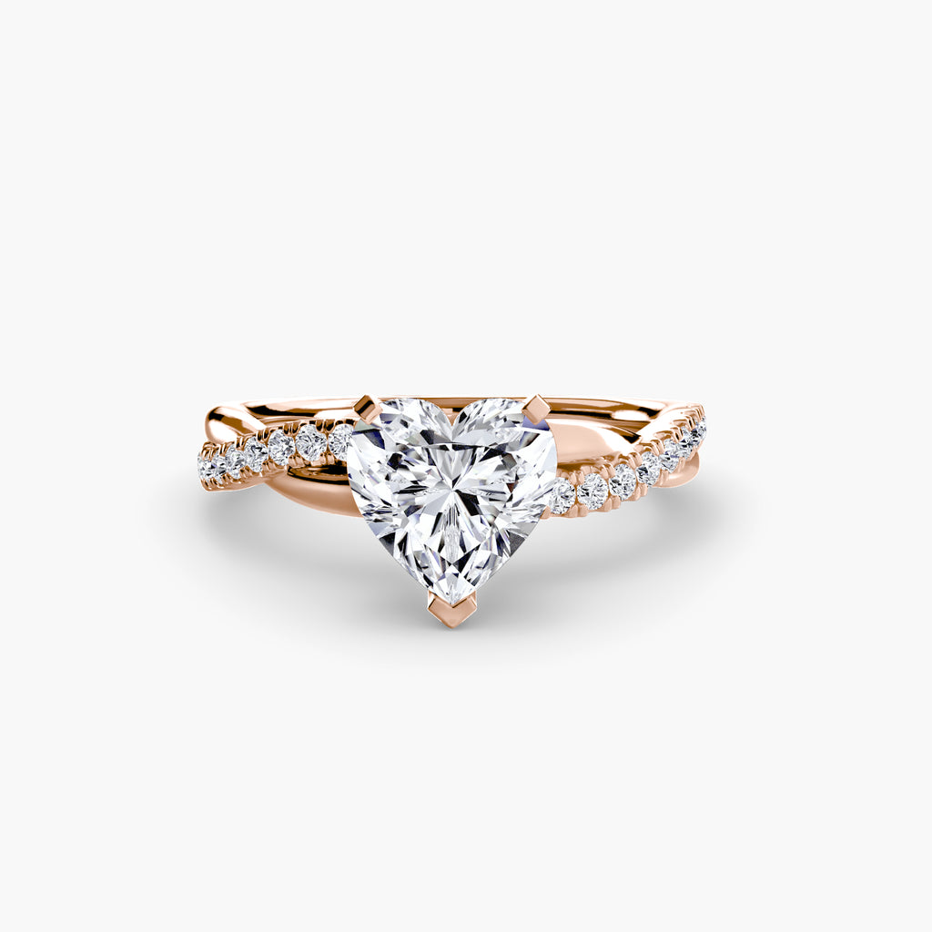 The Emerald Twist Pavé Ring