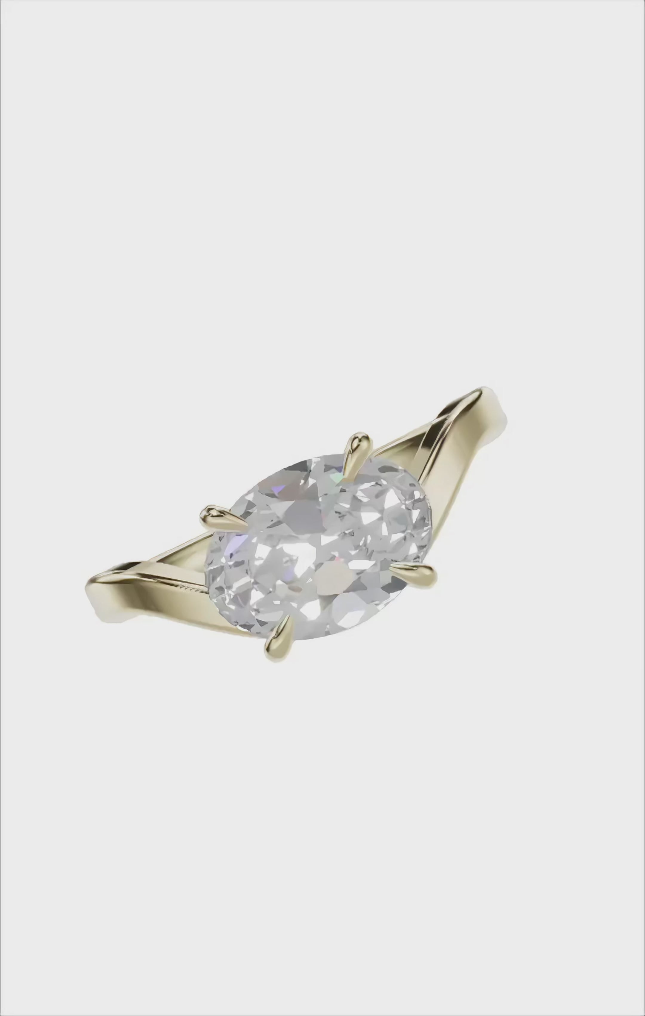 Oval Diamond, Curve Setting