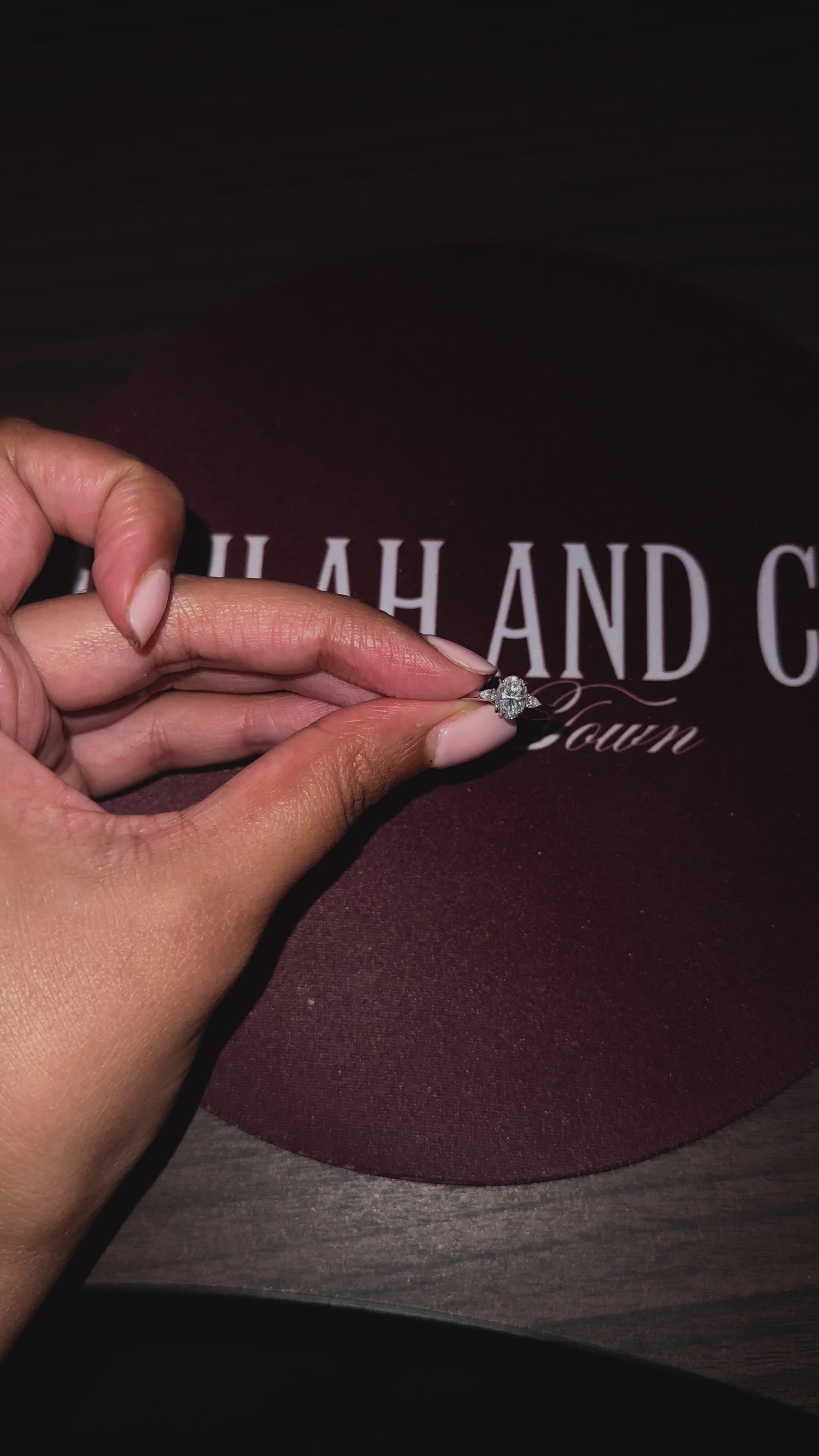 1ct Oval Moissanite Trilogy Setting | Sterling Silver